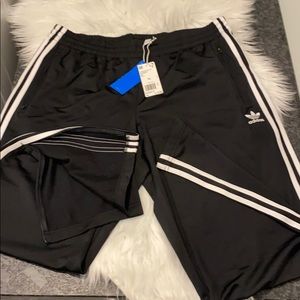 Black 3 strip Adidas pants